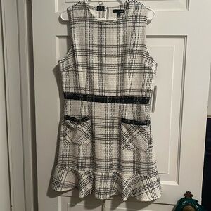 Tweed sleeveless dress